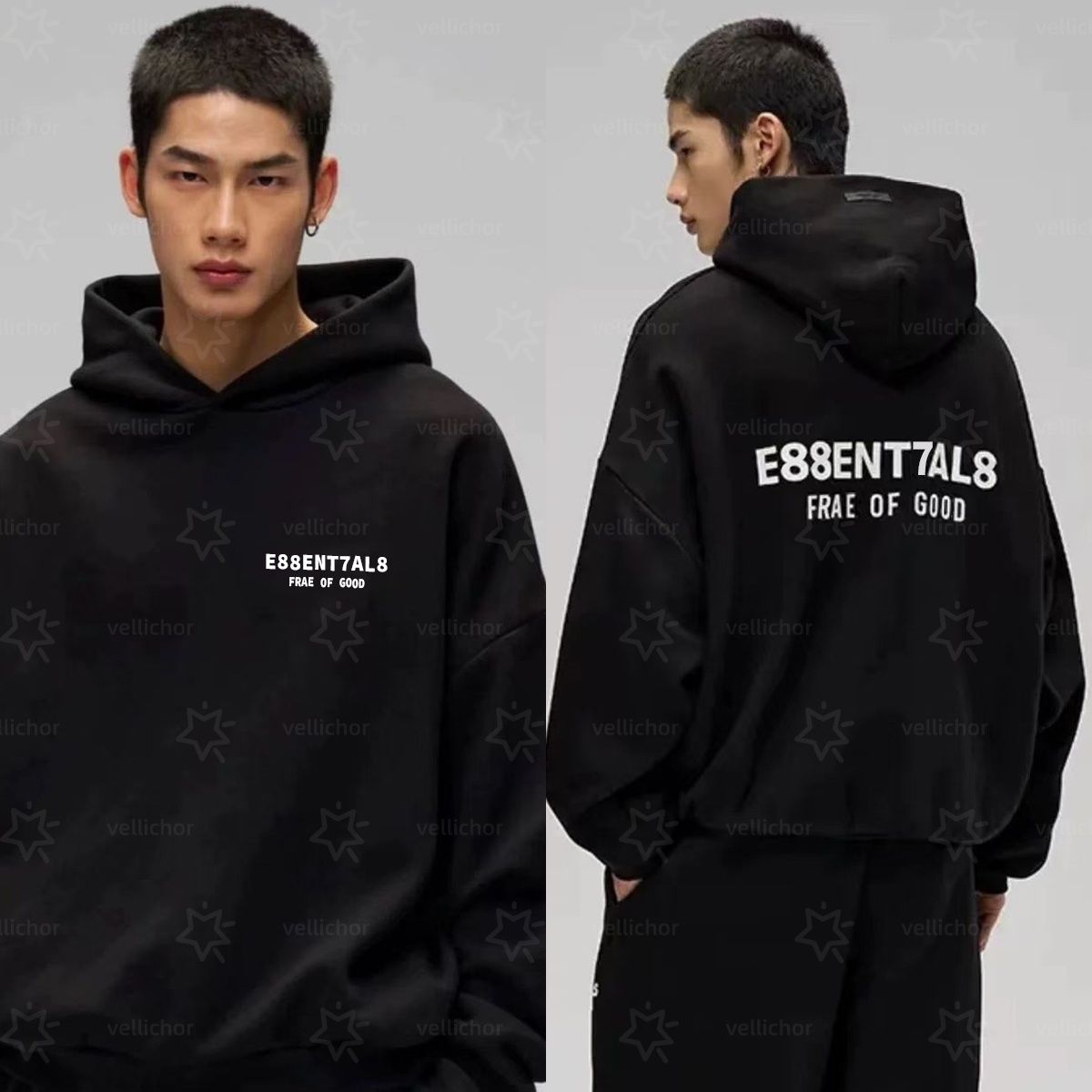 Hoodie Mens Classic Style Designer Tracksuit Men Hoodies Silicone Monogram Print Tracksuits Shorts T Shirt Mens Designer Sweatpant High Street Daily Sweatshirt - 2 of 8