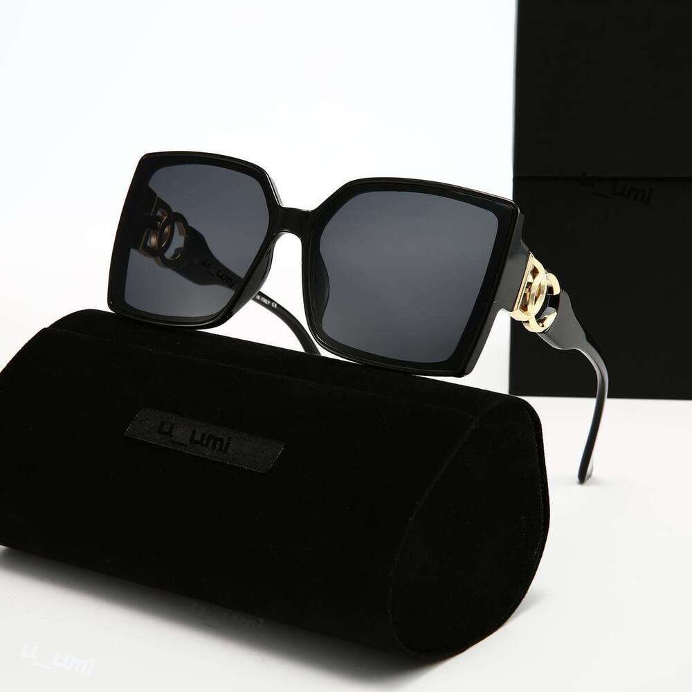 Luxury Designer Sunglasses Oversized Square Acetate Frame Gradient Lens Gold Tone Interlocking High Grade UV400 Protection Fashion DNA dg Eyewear For Women - 5 of 9