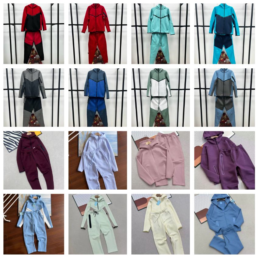Tech Fleece Mens Womens Hoodies Pants Tracksuits Sports Jackets Space Cotton Trousers Man Tracksuit Bottoms techfleece Man Joggers - 2 of 8