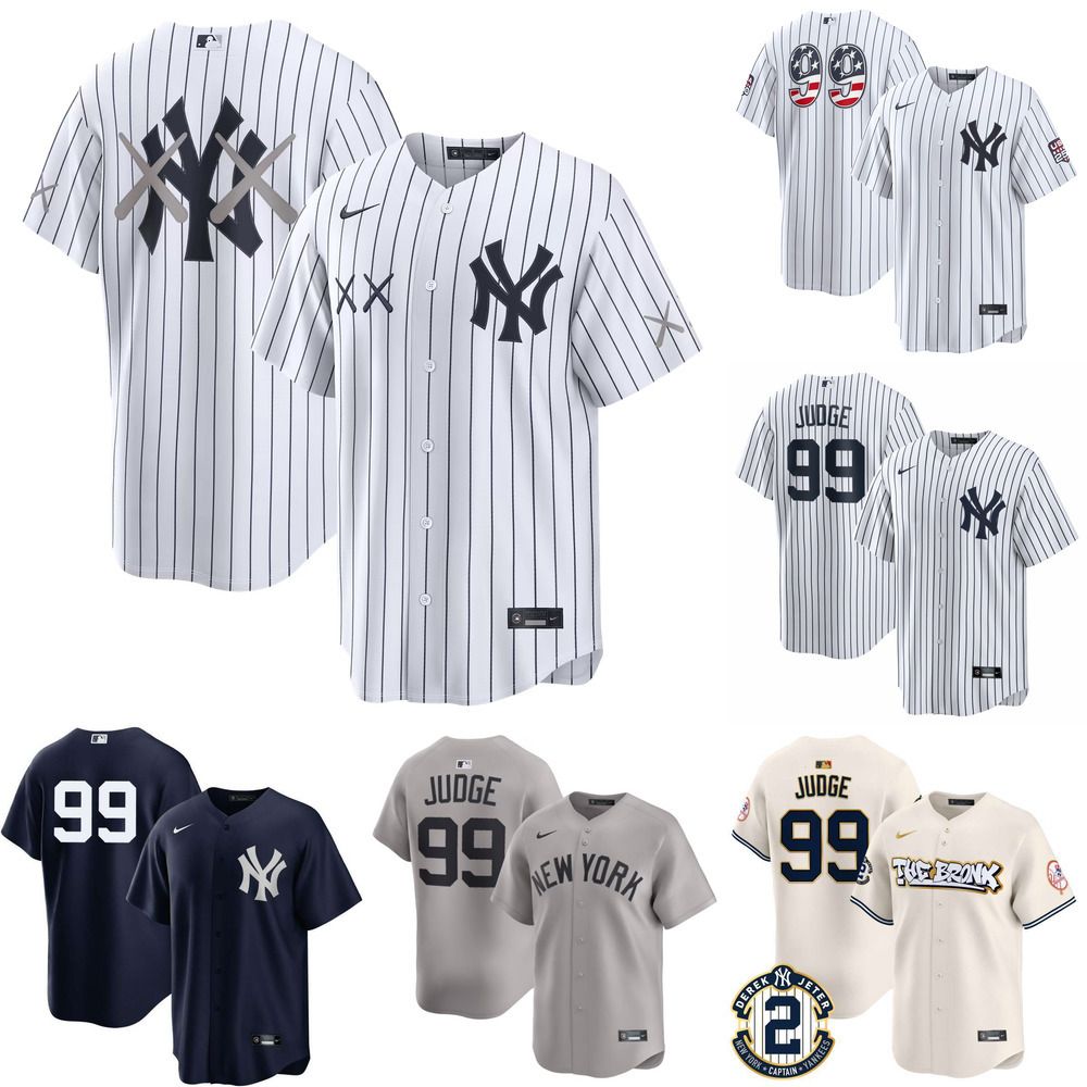 Men's New York Yankees Aaron Judge White USA 250 Fourth of July Home Stadium Jersey Custom Name & Number Available, S 6XL - 1 of 8