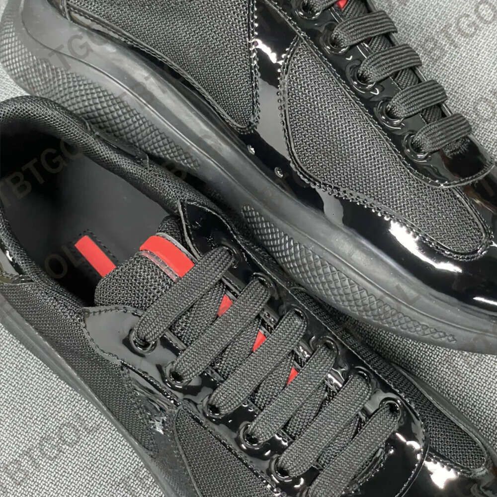 Men Women Americas Cup Xl Leather Sneakers High Quality Patent Leather Flat Trainers Black Mesh Lace-up Casual Shoes Outdoor Runner Trainers Sport Shoe 53 - 9 of 9