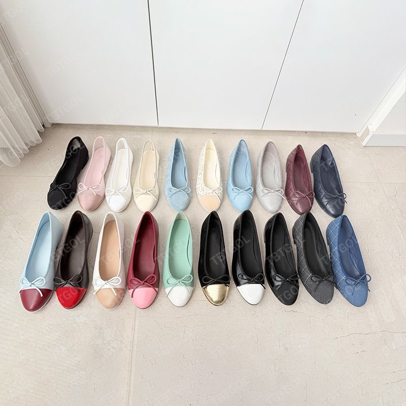 Women Suede Ballet Flats Designer Velvet Loafers Bow Mesh Sandals Dinner Dress Shoes Girls Slip-On Wedding Party Boat Shoes 891 - 4 of 8