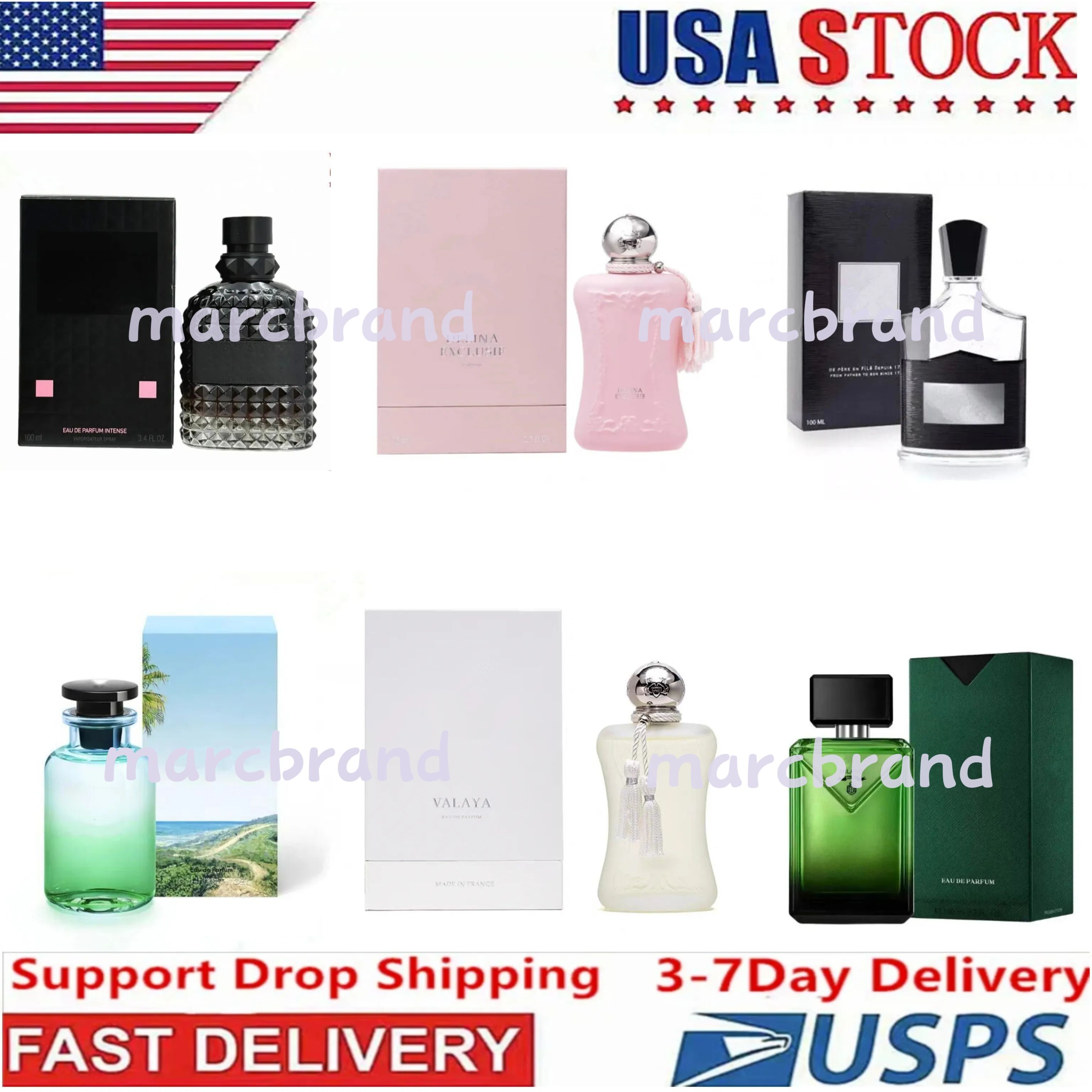 100ml Pacific Chill IMAGINATION Perfume 75ml DELINA VALAYA Perfume Eau De Parfum Men Women Cologne Spray Fast delivery High quality - 1 of 3