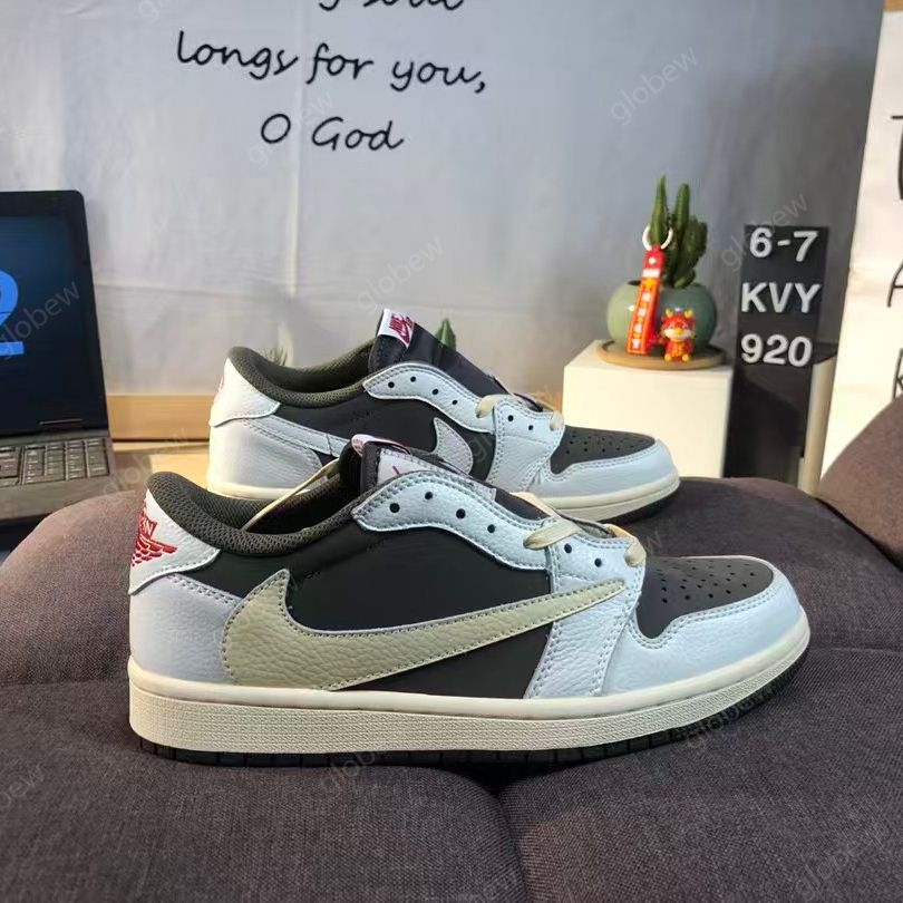 designer 1 basketball shoes men women 1slow university blue dark mocha chicago top UNC hyper royal high bloodline satin-snaketaupe haze trainers sneakers - 6 of 8
