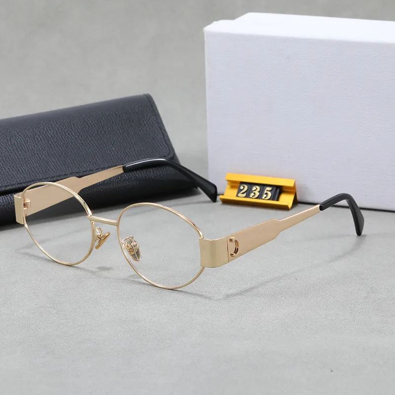 Designer Sunglasses For Women Designer Glasses Ladies Sunglass Metal Full Frame Mirror Woman With Box High Quality - 6 of 7