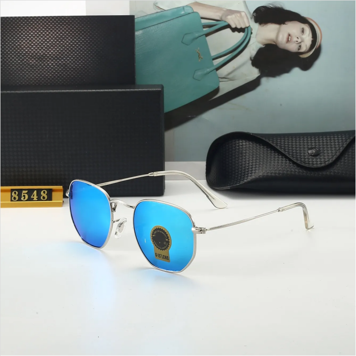Luxury designer sunglasses 3548 RB sunglasses Hexagonal metal sunglasses Top quality gafas 3447 luxury UV400 Eyewear Classiceyeglasses for men and women 51mm - 4 of 9