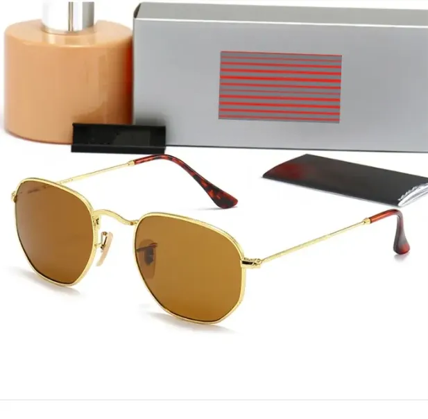 Luxury designer sunglasses 3548 RB sunglasses Hexagonal metal sunglasses Top quality gafas 3447 luxury UV400 Eyewear Classiceyeglasses for men and women 51mm - 7 of 9