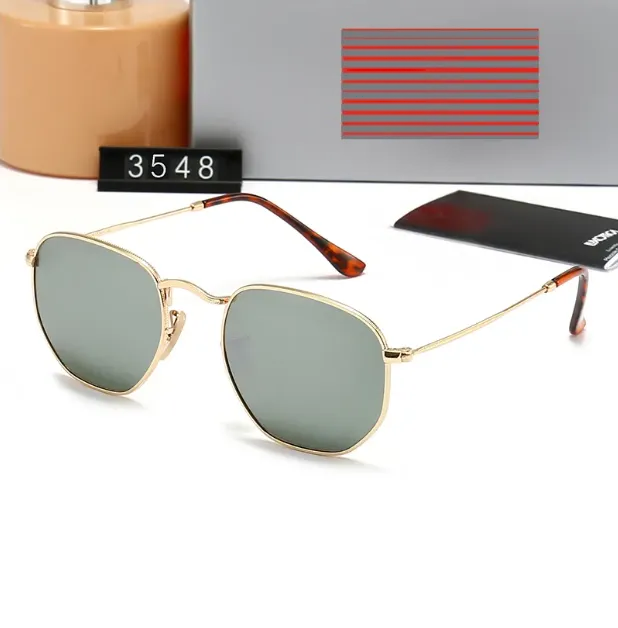 Luxury designer sunglasses 3548 RB sunglasses Hexagonal metal sunglasses Top quality gafas 3447 luxury UV400 Eyewear Classiceyeglasses for men and women 51mm - 3 of 9
