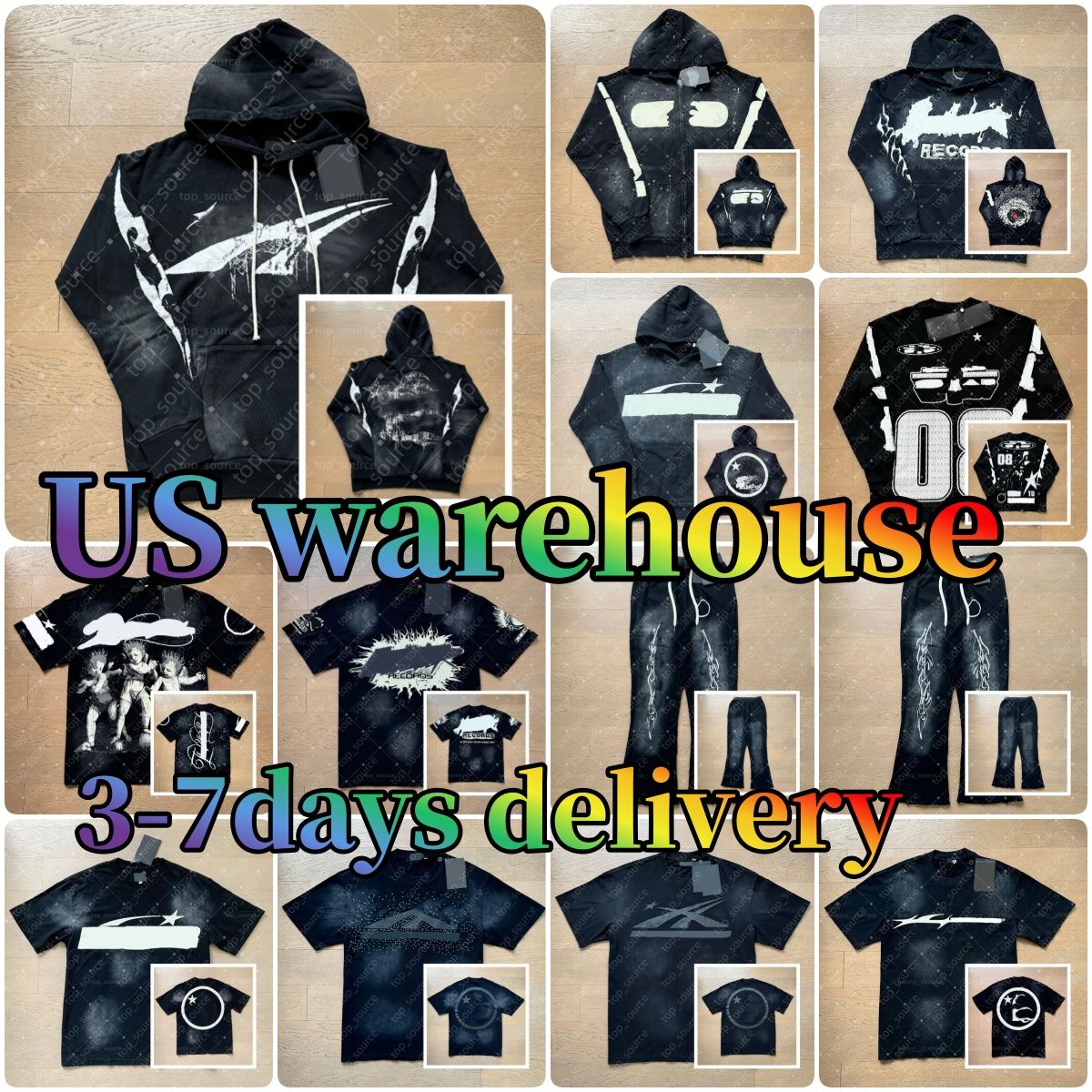 High quality designer graphic shirt Mens short sleeve designer with NFC scan new womens wash street loose round neck casuas High Streets Trendl mens shirts - 2 of 8