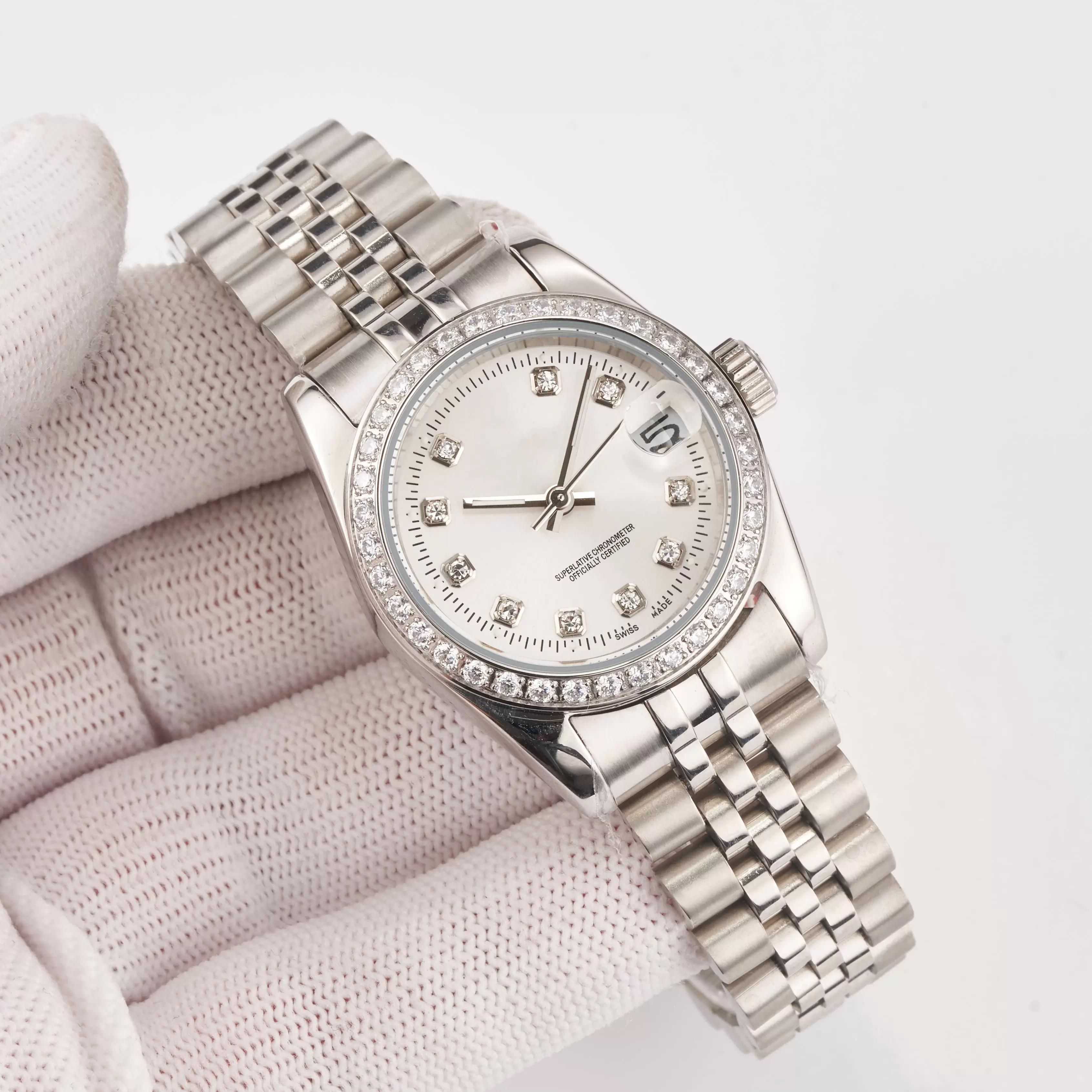 Womens watch Luxury Limited Edimted designer mechanical automatic watches Movement 28mm diamond watch Stainless Steel wristwatches - 6 of 8