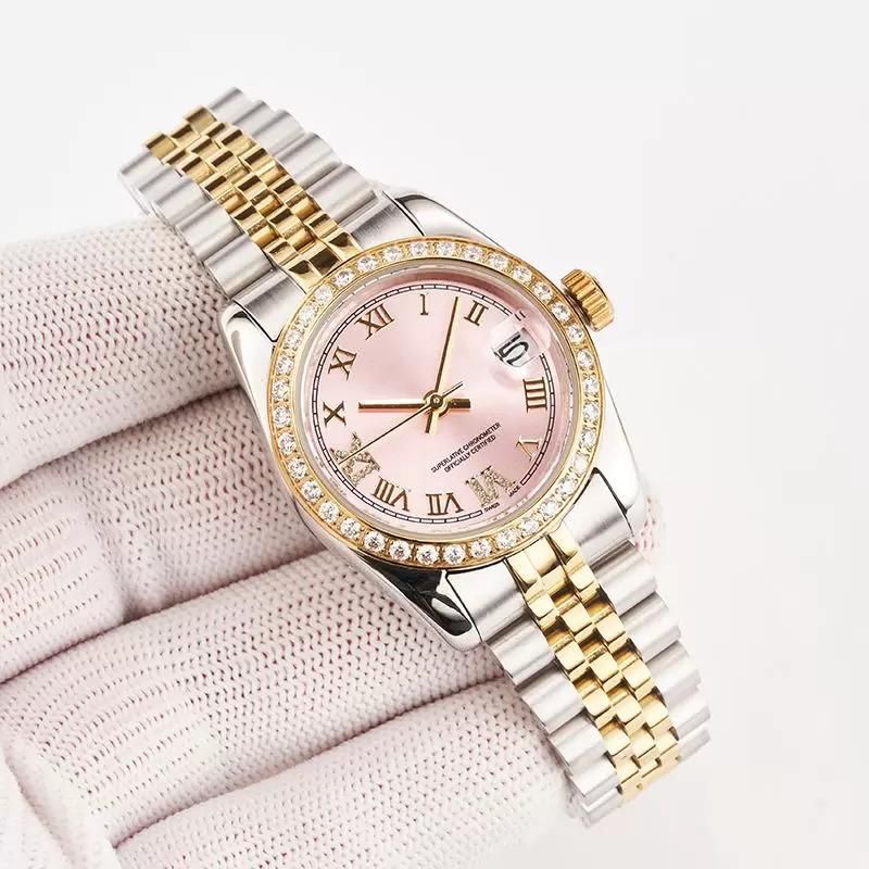 Womens watch Luxury Limited Edimted designer mechanical automatic watches Movement 28mm diamond watch Stainless Steel wristwatches - 2 of 8