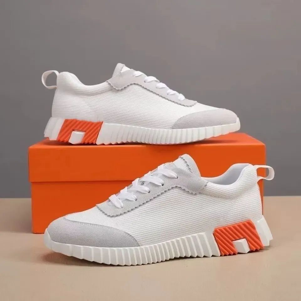 With box Bouncing Sneakers Designer Suede Casual Shoes Trainers Breathable Mesh Running Shoe Men Bounce Women Sneaker 02 - 1 of 6