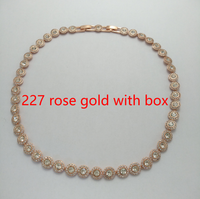 227 rose gold with box
