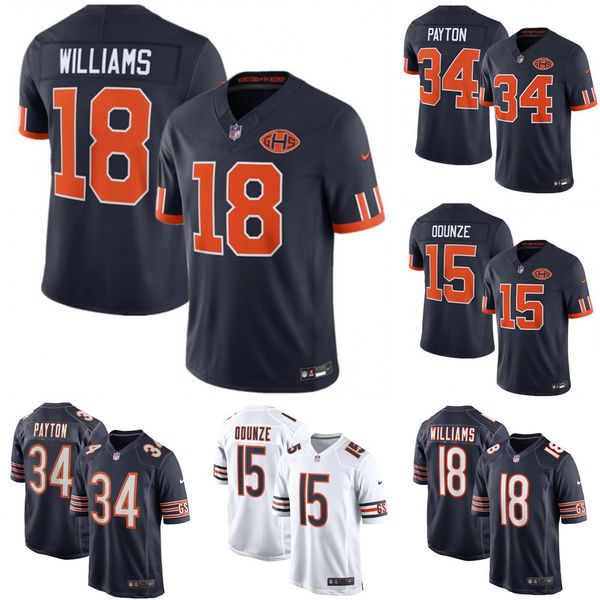 Men's Chicago Bears Caleb Williams Navy Player Game Jersey Custom Available S 6XL - Sports & Outdoors - streetova