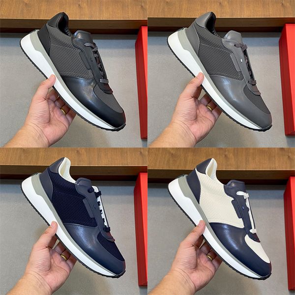 Designer Stylish Men Calfskin Comfortable Sneakers Gancini Men Low Top Sneakers Lightweight Low Top Sneakers Stylish and Versatile Skate Shoes 1041 - Shoes & Accessories - streetova