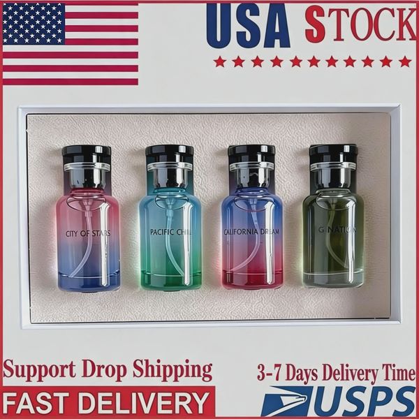 Luxury brand 4*30ml Perfume Set Imagination City of Stars Pacific Chill California Dream Parfum Long lasting smell France Fragrance Gift Box Kits Christmas Gift 4in1 - Health & Beauty - streetova