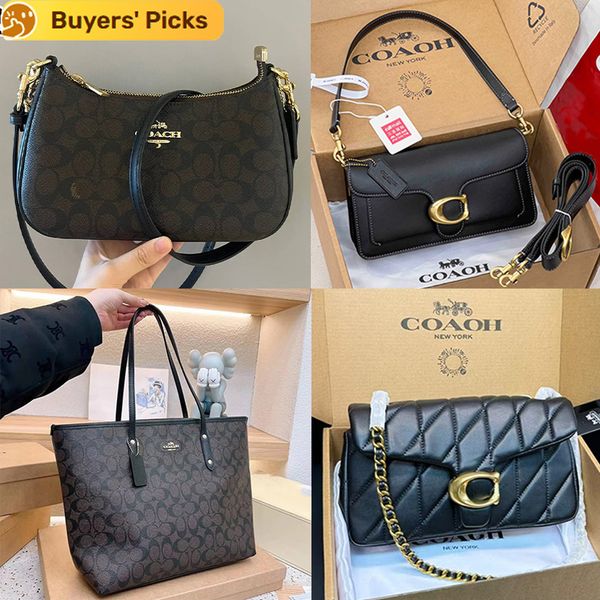 1:1 Correct Emblem teri shoulder bag Designer Handbag New Styles Metal Chain Underarm Bag Tabby Luxury Handbag High-Quality Classic Women's Leather Crossbody Bag - Bags, Luggage & Accessories - streetova