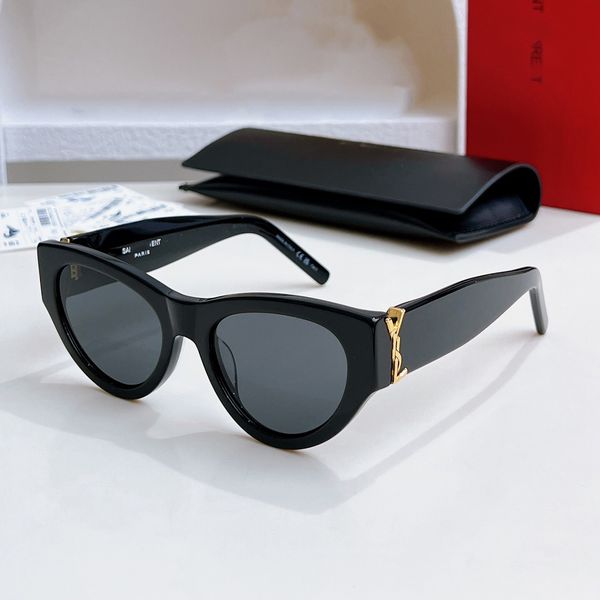designer sunglasses M94 Luxury For Womens Mens Fashion Oval frame Metal Goggles Designer Sunglasses Protect eyes Anti-UV400 gift - Fashion Accessories - streetova