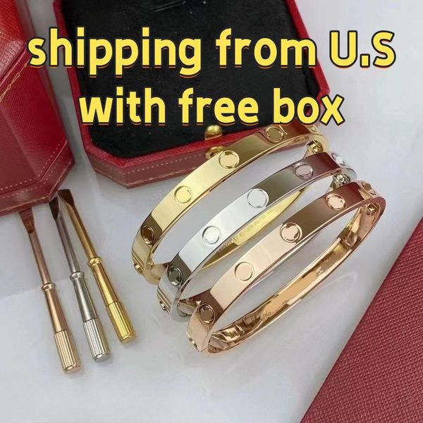 10A bracelet gold designer bracelet designer for women bracelets designer women braclet with box stainless steel bangle men bracelet Bracelet Silver Cli bracelets