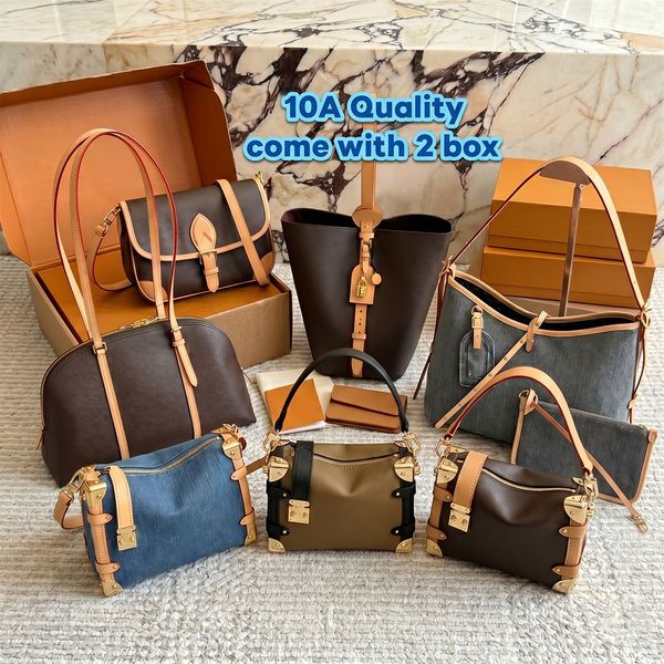 Luxury Hobo Bags For Women Designer Large Capacity Tote Handbags Classic Leather Shoulder Purses With Removable Pouch Fashion Travel Bag With Box Womans Purse PRPU - Bags, Luggage & Accessories - streetova