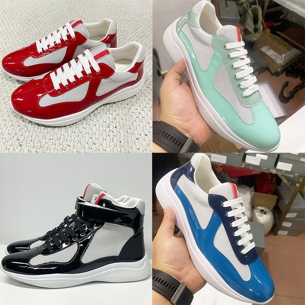 Plus Size EU49 Americas Cup Sneakers 2026 New Colours Designer Casual Sport Shoes Men Women Trainers Patent Leather Mesh Shoes Lace-Up Outdoor Shoes 53 - Shoes & Accessories - streetova
