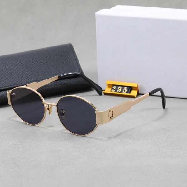 Designer Sunglasses For Women Designer Glasses Ladies Sunglass Metal Full Frame Mirror Woman With Box High Quality - Bags, Shoes & Accs - streetova