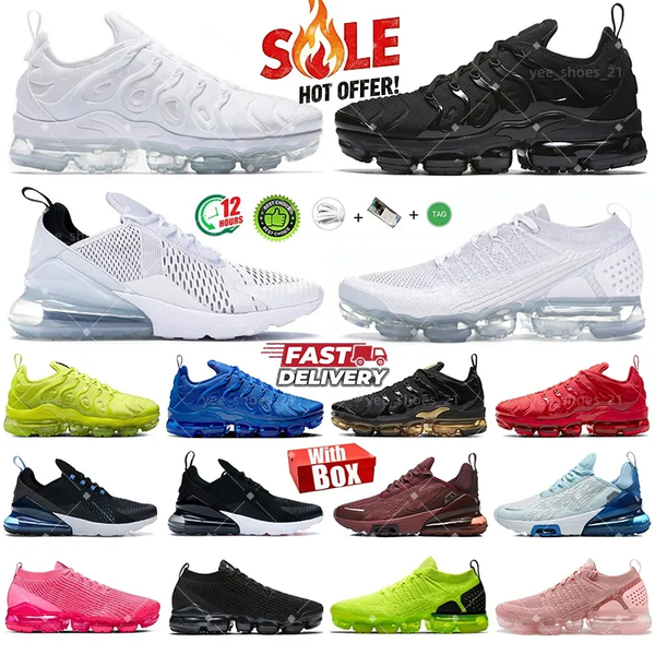 TN Plus 270 Running Shoes 270s Premium Mens Women Sneakers Triple White Black 2.0 3.0 Red Game Pink Wolf Grey Walking Sports Trainers with box 36 47 - Shoes & Accessories - streetova