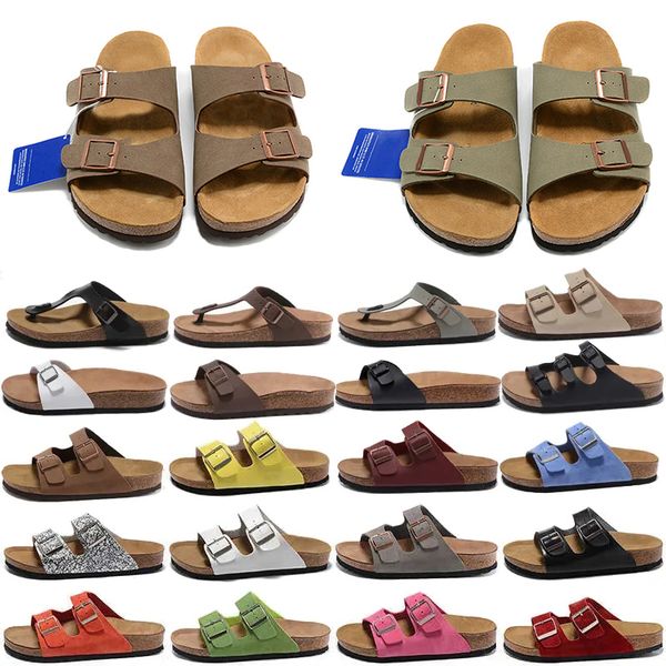 Clog Slippers Designer Clogs Sandals Summer Womens Mens Cork Slides Suede Leather Pantoufle Flip Flops Casual Scuffs Beach Shoes Size 35-46