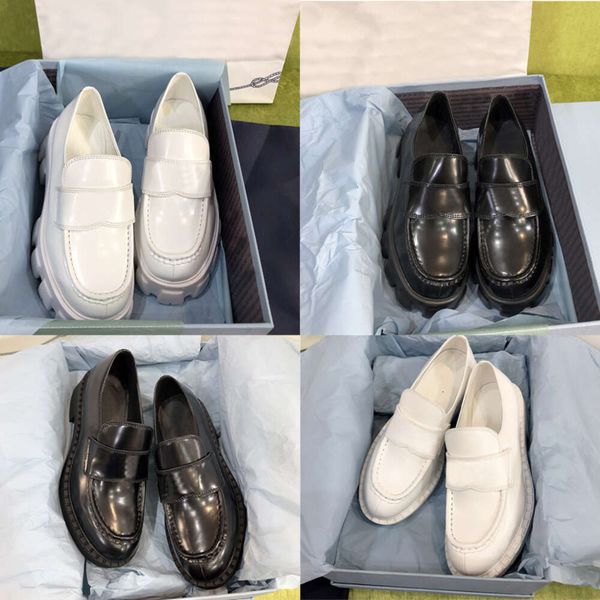 loafers designer men monolith loafer brushed leather loafers women leather shoes High quality 517 - Shoes & Accessories - streetova