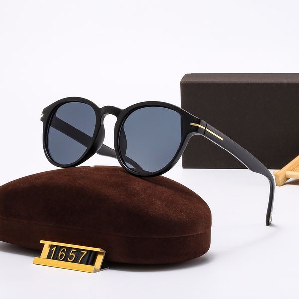 Classic Round Sunglasses Brand Designer UV400 Eyewear Metal Black Frame Sun Glasses Men Women Mirror Sunglasses Polaroid Lens With Box - Fashion Accessories - streetova