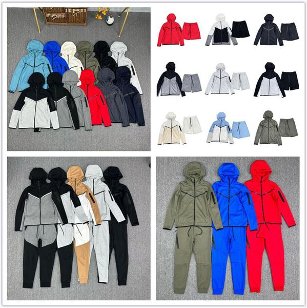 Tech Fleece Mens Womens Hoodies Pants Tracksuits Sports Jackets Space Cotton Trousers Man Tracksuit Bottoms techfleece Man Joggers - Apparel - streetova