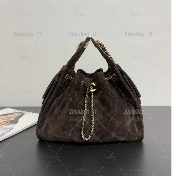 Evening Bags Designer shoulder diamond check long chain fashion bucket crossbody bag Big homeless person 25 suede leather grey casual luxury brand Medium hobo - Bags, Luggage & Accessories - streetova
