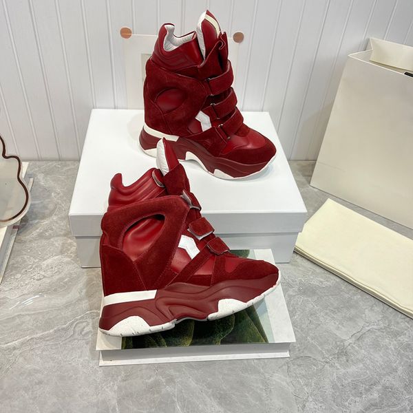 Designer women sneakers stylish high top suede wedge sneakers women platform casual shoes 829 - Bags, Shoes & Accs - streetova